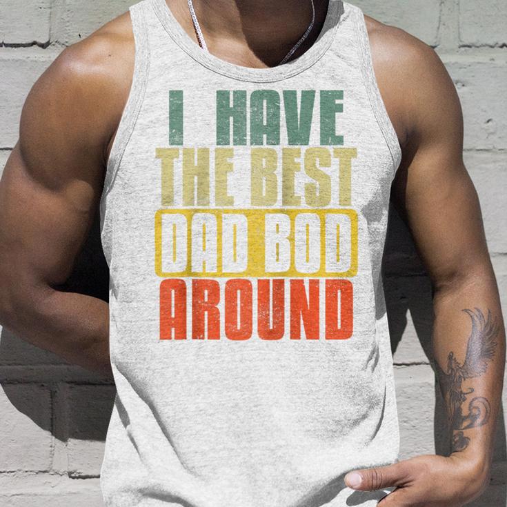 Ich Habe Den Besten Papa Bod Rund Um intage Father's Day Raglan Tank Top Geschenke für Ihn