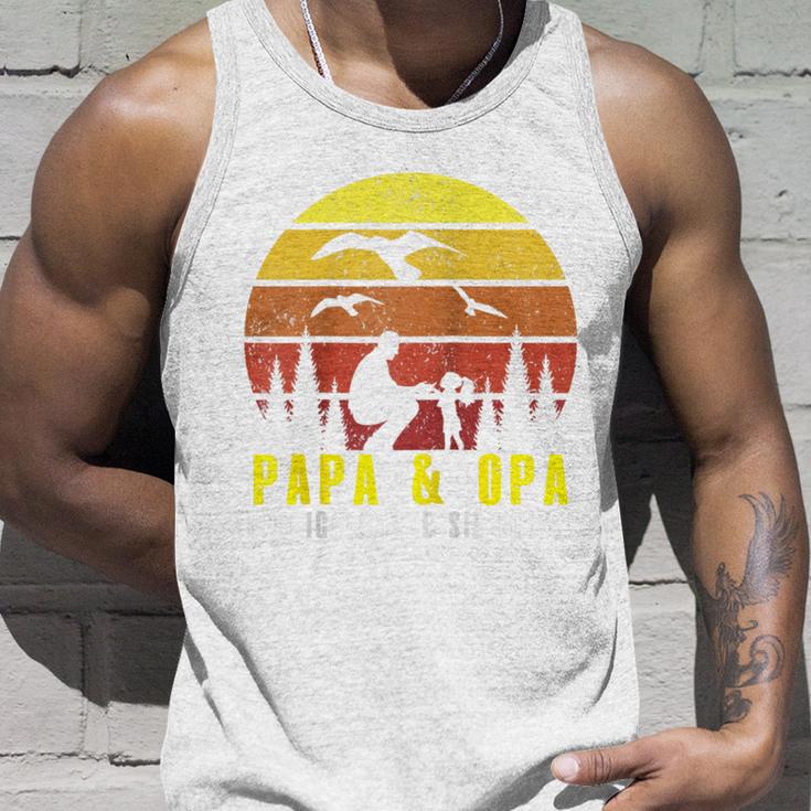 Ich Habe Zwei Titel Papa & Opa Und Ich Rocke Sie Beide Raglan Tank Top Geschenke für Ihn