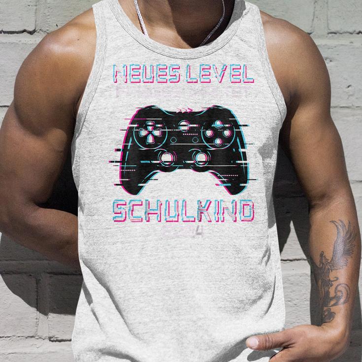 Kinder Neues Level Preigeschaltet Schulkind 2024 Einschulung Gaming Tank Top Geschenke für Ihn