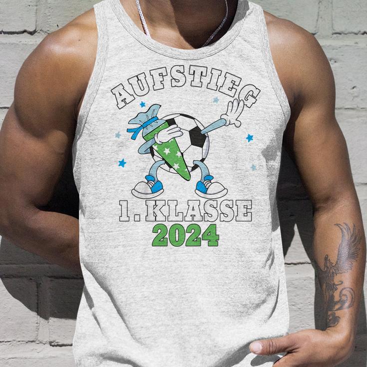 Kinder Schulkind 2024 Einschulung Erste Klasse Fußball Jungen Tank Top Geschenke für Ihn