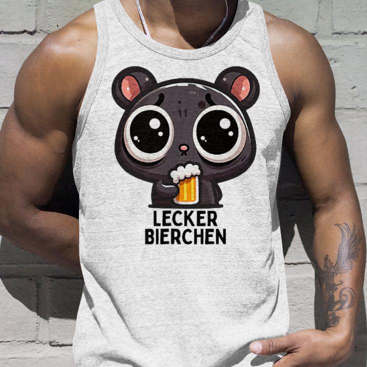 Lecker Bierchen Sad Hamster Meme Tank Top Geschenke für Ihn