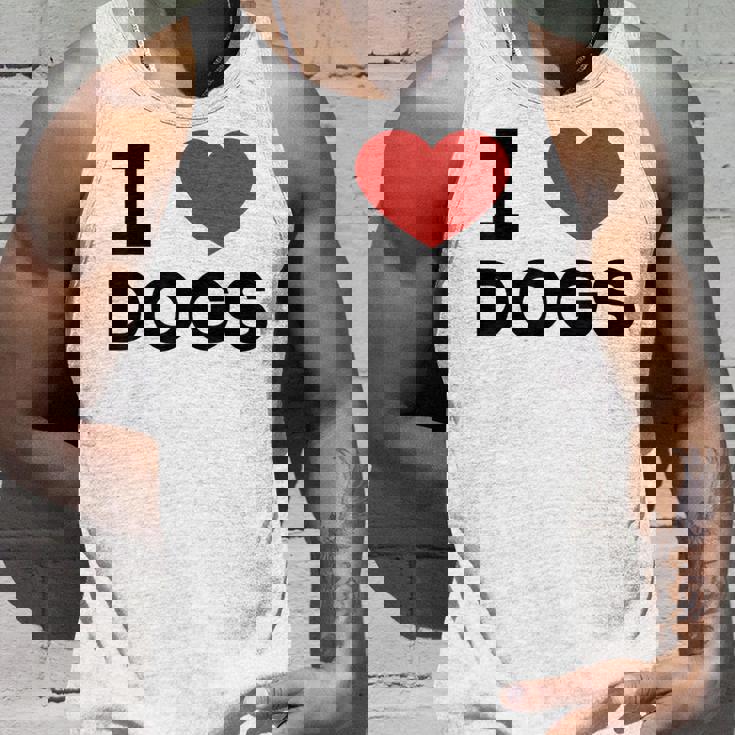 I Love Dogs Amante De Los Perros Retro I Heart Dogs Camiseta sin mangas Regalos para él