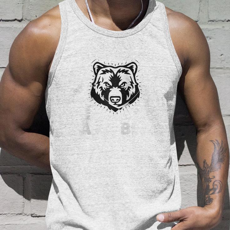 Lustiger Papa Bär Spruch Dont Mess With Papa Bear Father's Day Raglan Tank Top Geschenke für Ihn