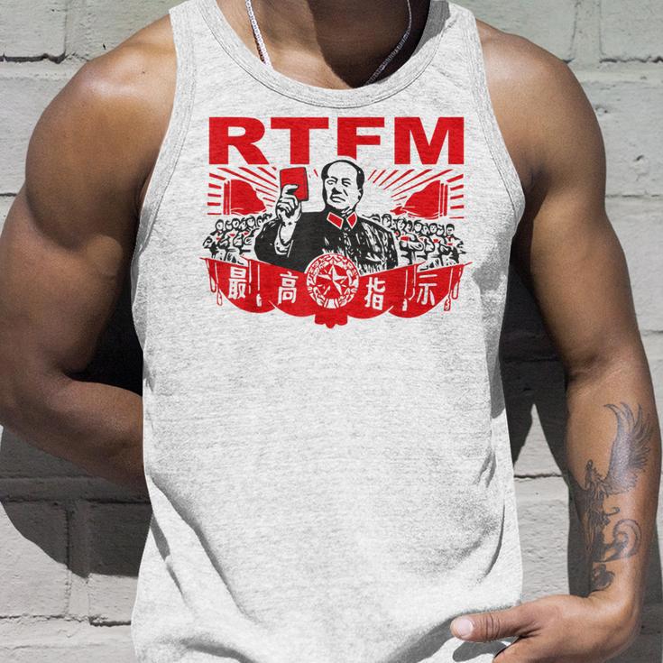 Mao Rtfm Meme Blue Tank Top Geschenke für Ihn