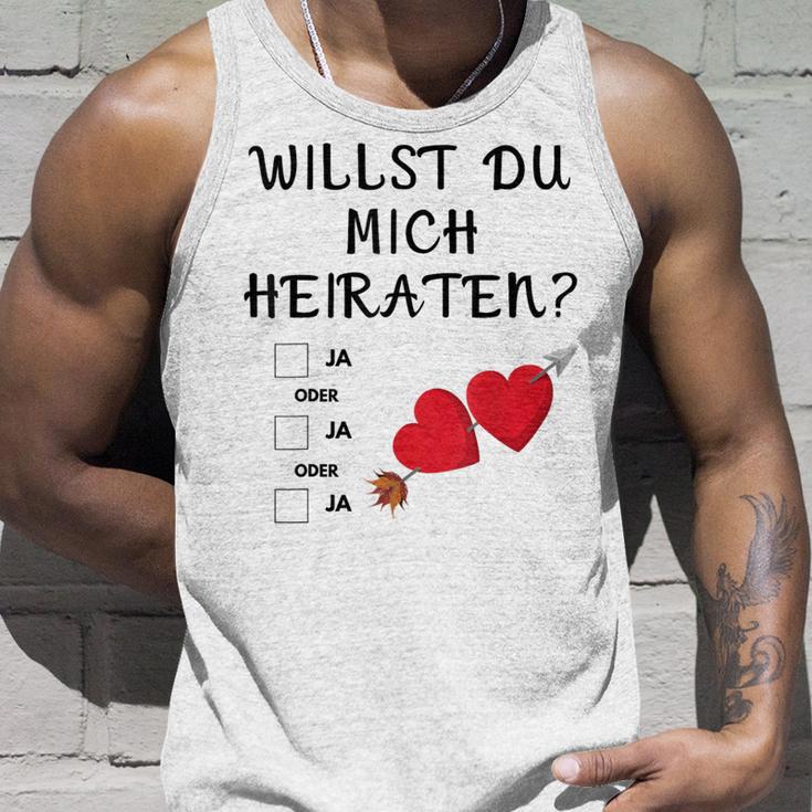 Marriage Proposal Willst Du Mich Heiraten Tank Top Geschenke für Ihn