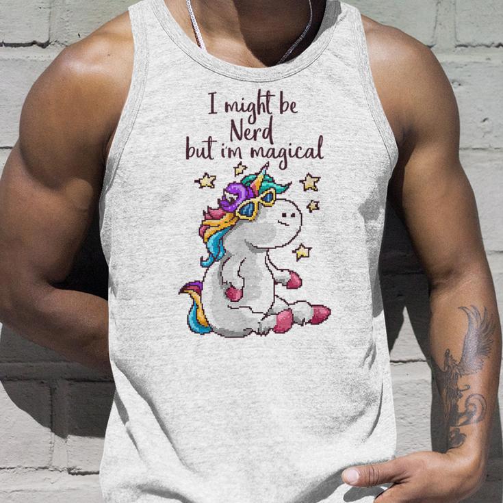 Nerd Pixel Einhorn 80S Tank Top Geschenke für Ihn