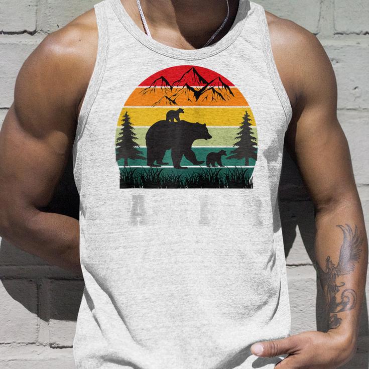 Papa Bär Mit Zwillingenatertag Retroater & Opa Geschenk Kapuzenjacke Tank Top Geschenke für Ihn