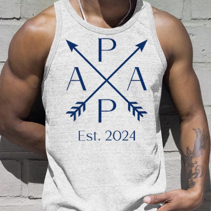 Papa Est 2024 Papa Est 2024 Tank Top Geschenke für Ihn