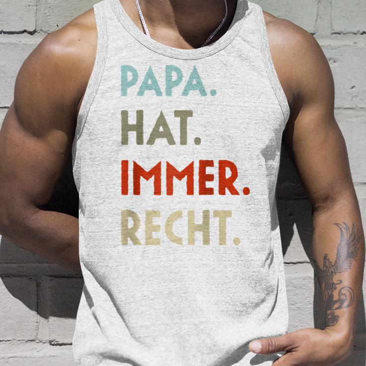 Papa Hat Immer Recht Lustige Idee Zumatertag Raglan Tank Top Geschenke für Ihn