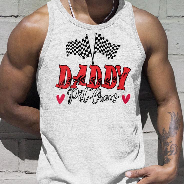 Papa-Rennwagen-Geburtstagsfeier Pit Crew Racing Family Raglan Tank Top Geschenke für Ihn