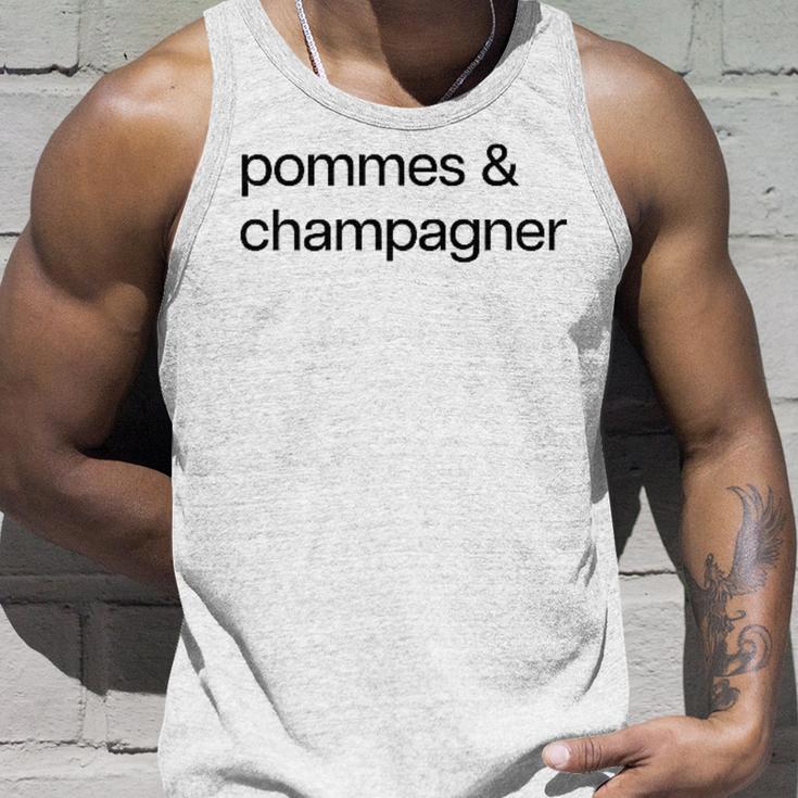 Pommes & Champagner X Liebe Champagne Frites Love Fun Tank Top Geschenke für Ihn