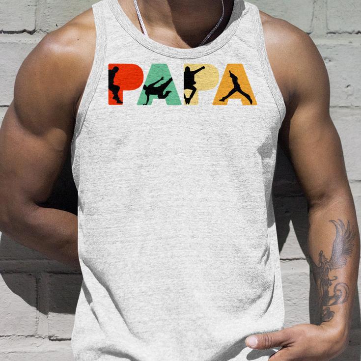 Retro Parkour Papa Lustigerintage Papa Parkour Tank Top Geschenke für Ihn