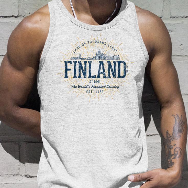 Retro Styleintage Finland S Tank Top Geschenke für Ihn