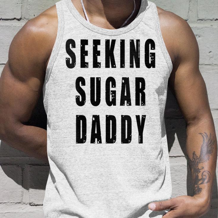 Seeking Sugar Daddy Dad Geburtstagatertag Papa Lustiger Witz Mit-Ausschnitt Tank Top Geschenke für Ihn