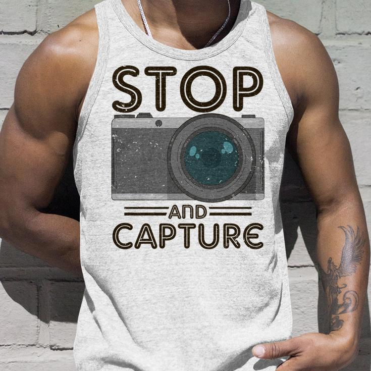 Stop And Capture Fotografen Lustige Fotografie Tank Top Geschenke für Ihn