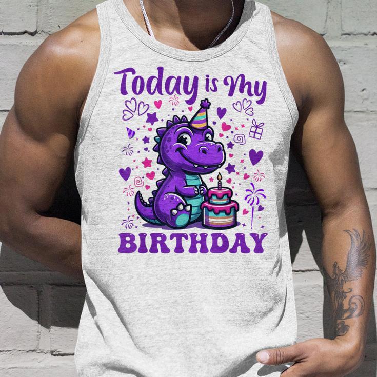 Today Is My Birthday Dinosaurier Party Dekorationen Tank Top Geschenke für Ihn