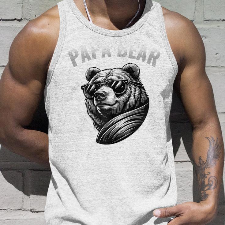 Vatertag Papa Bär Outfit Kapuzenjacke Tank Top Geschenke für Ihn