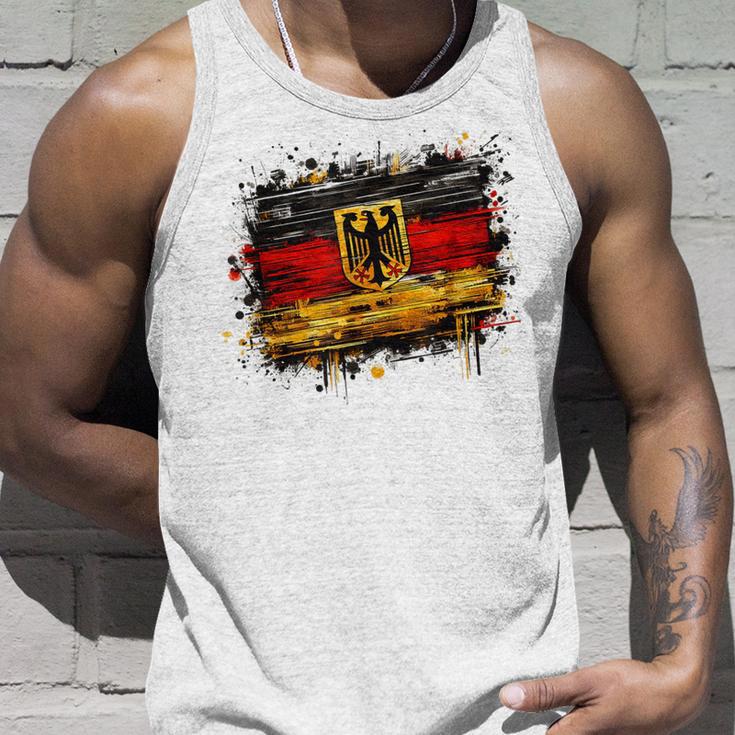 Vintage Deutsch Banner Fan Deutschland Flagge Retro Kunst Tank Top Geschenke für Ihn