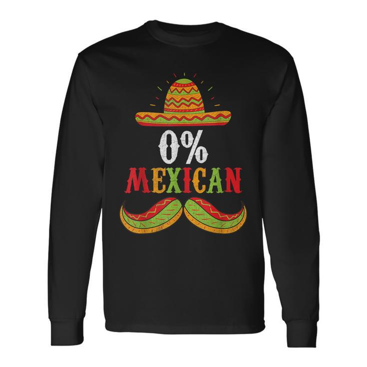0 Mexican Cinco De Mayo Fiesta Sombrero Boys Men Long Sleeve T-Shirt