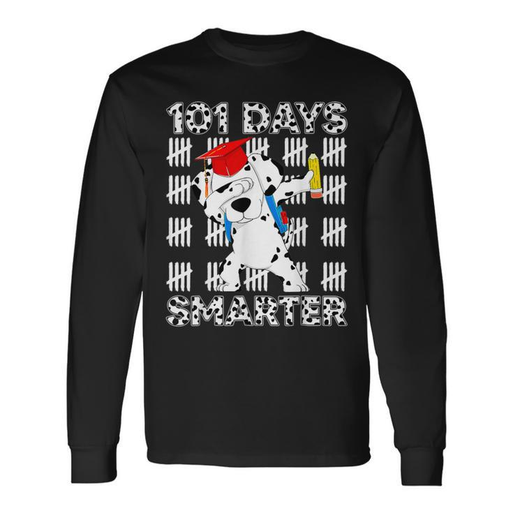 100 Days Of School Dalmatian Dog Boy Kid 100Th Day Of School Long Sleeve T-Shirt
