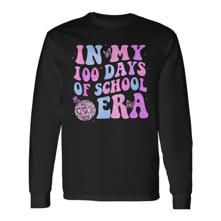 In My 100 Days Of School Era Retro Disco 100Th Day Of School Long Sleeve T-Shirt Gifts ideas