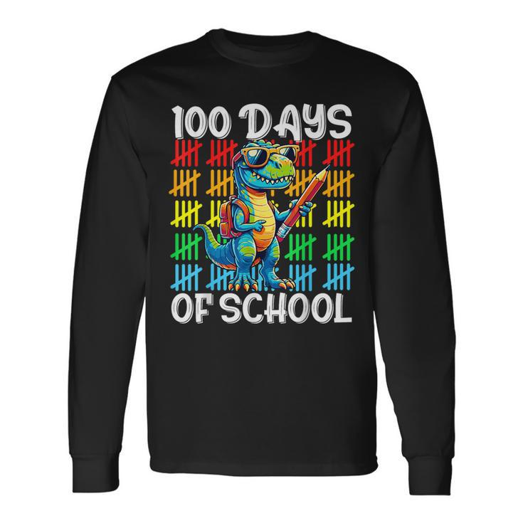 100 Days Of School Happy 100Th Days Of School Long Sleeve T-Shirt