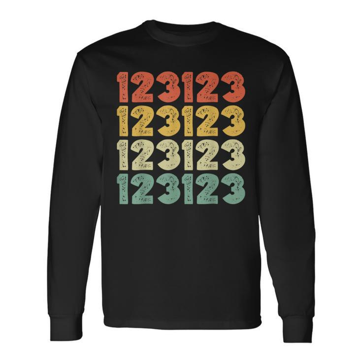 123123 123123 New Year's Eve 2023 Happy Years Day 2024 Long Sleeve T-Shirt