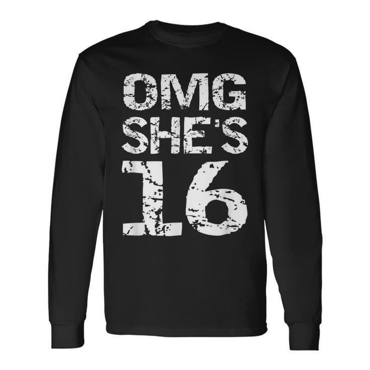 16Th Birthday Sweet 16 Group Photo Outfit Omg She's 16 Long Sleeve T