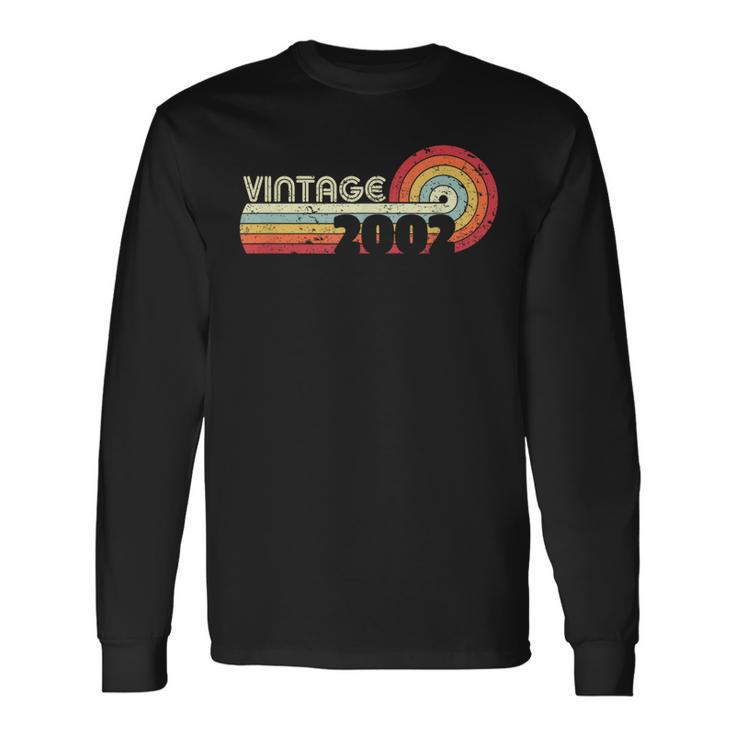 18Th Birthday Classic Vintage 2002 Long Sleeve T-Shirt