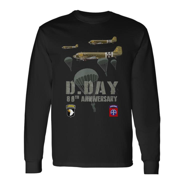 1944 D-Day 2024 80Th Anniversary Normandy Long Sleeve T-Shirt