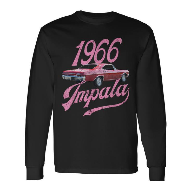 1966 66 Impala Lowrider Ss Chevys Long Sleeve T-Shirt