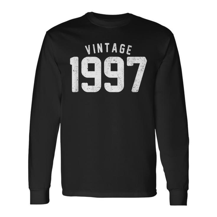 1997 Birthday Cool Vintage 24Th Birthday 1997 Long Sleeve T-Shirt