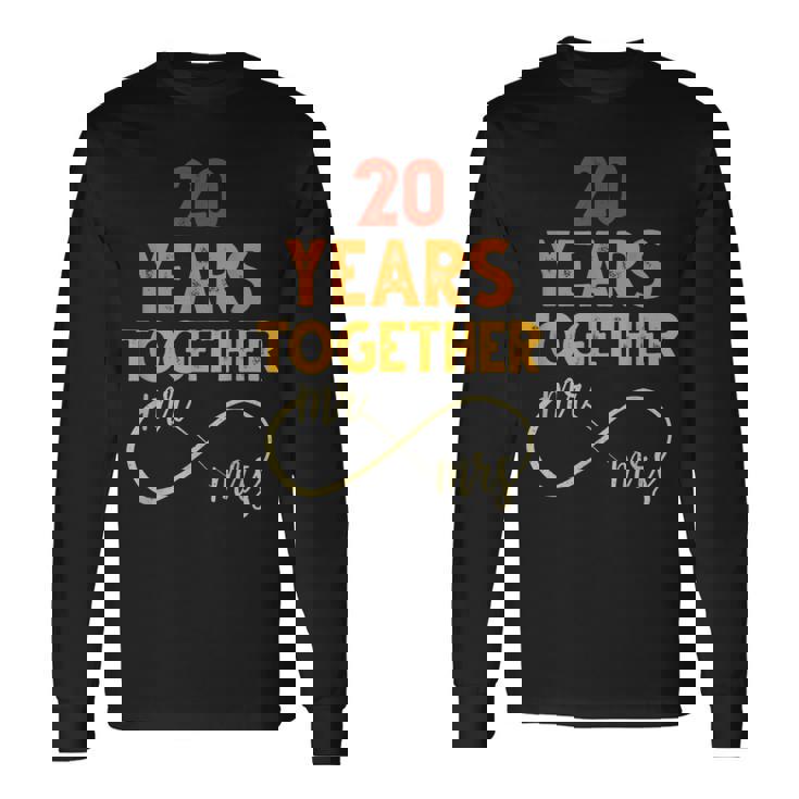 20 Años Juntos Sr & Señora Pareja Coincidencia 20 Aniversario Camiseta de manga larga