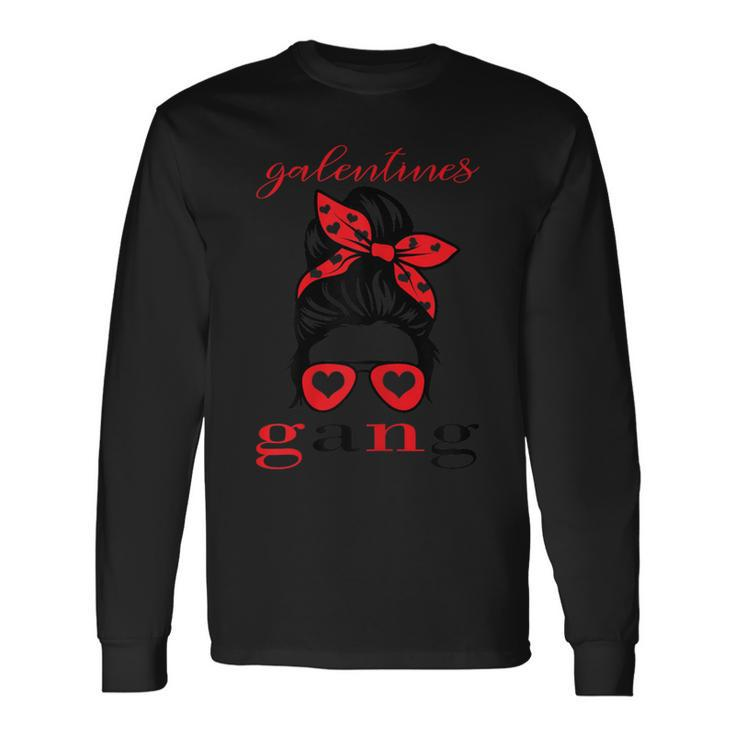 2023 Galentines GangValentine's Day Sunglasses Girl Long Sleeve T-Shirt