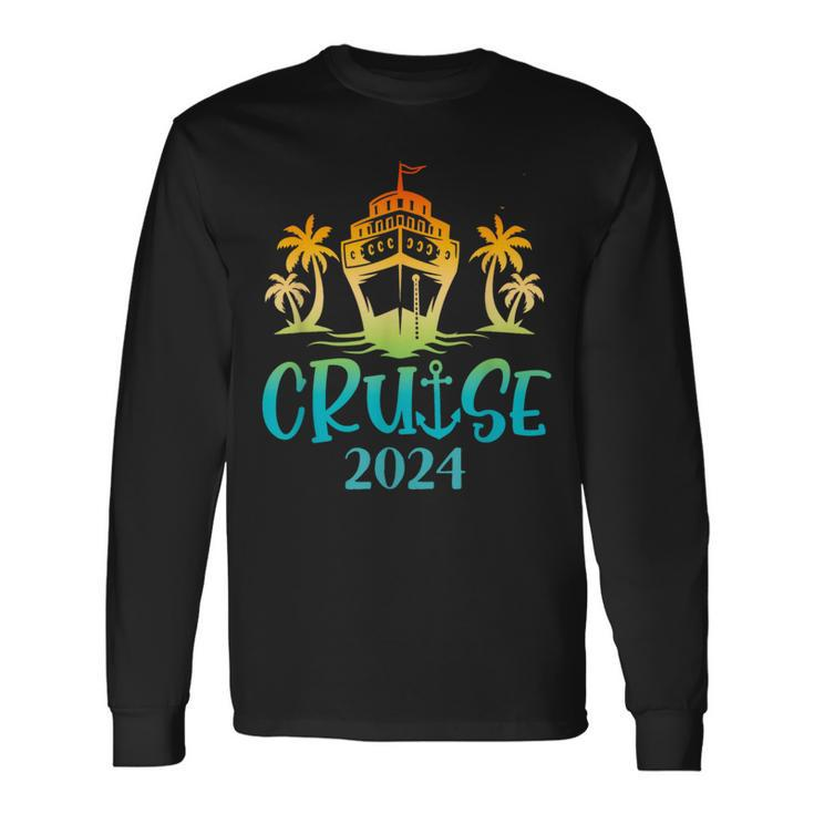 2024 Cruise Matching Group Trip Beach Vacation Long Sleeve T-Shirt