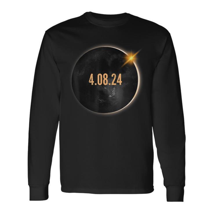 2024 Solar Eclipse American Totality Spring 40824 Long Sleeve T-Shirt Gifts ideas