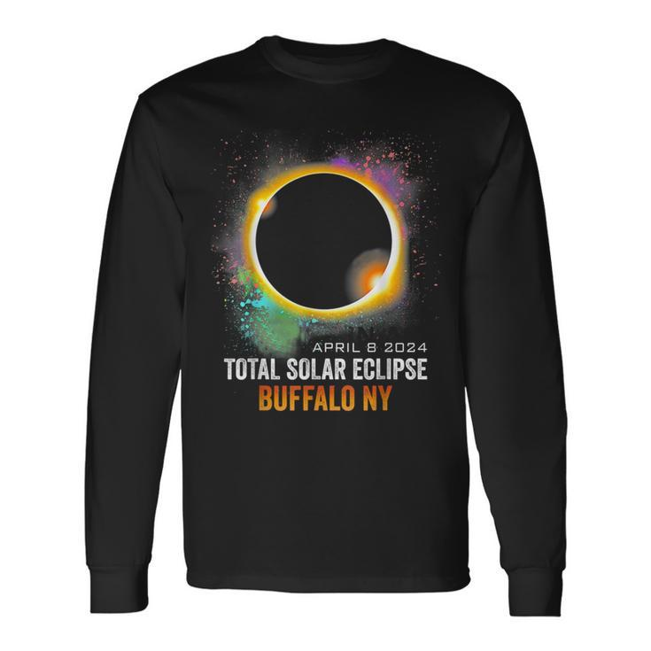 2024 Solar Eclipse Buffalo Ny Usa Totality April 8 2024 Long Sleeve T-Shirt