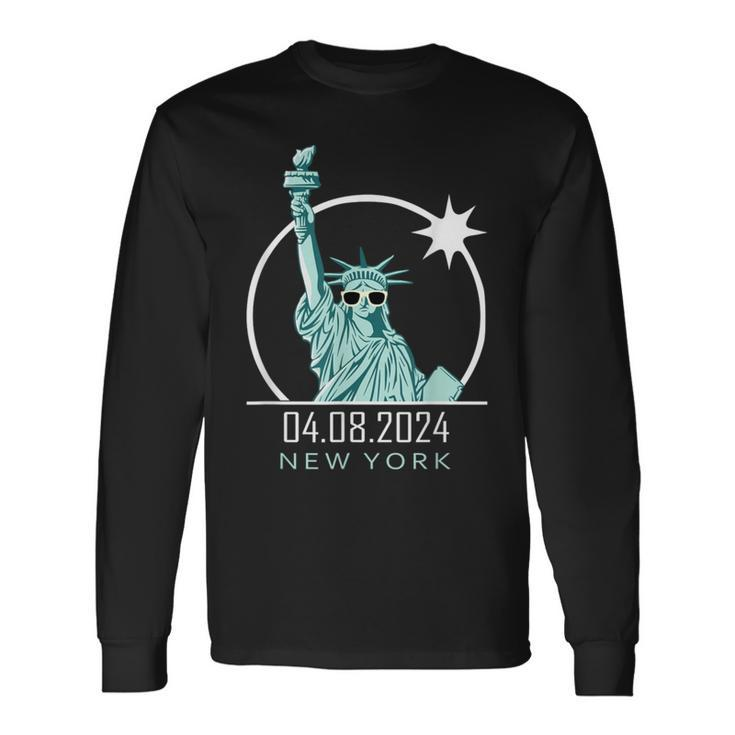 2024 Solar Eclipse New York Totality 04 08 24 Total Long Sleeve T-Shirt