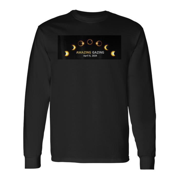 2024 Total Solar Eclipse Gear Long Sleeve T-Shirt