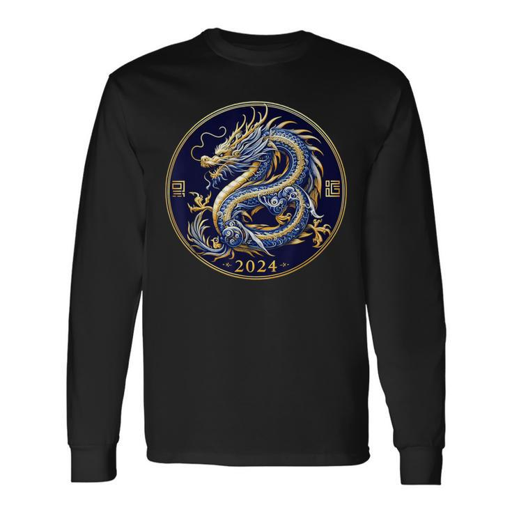 2024 Year Of The Dragon Chinese Zodiac 2024 New Year Long Sleeve T-Shirt