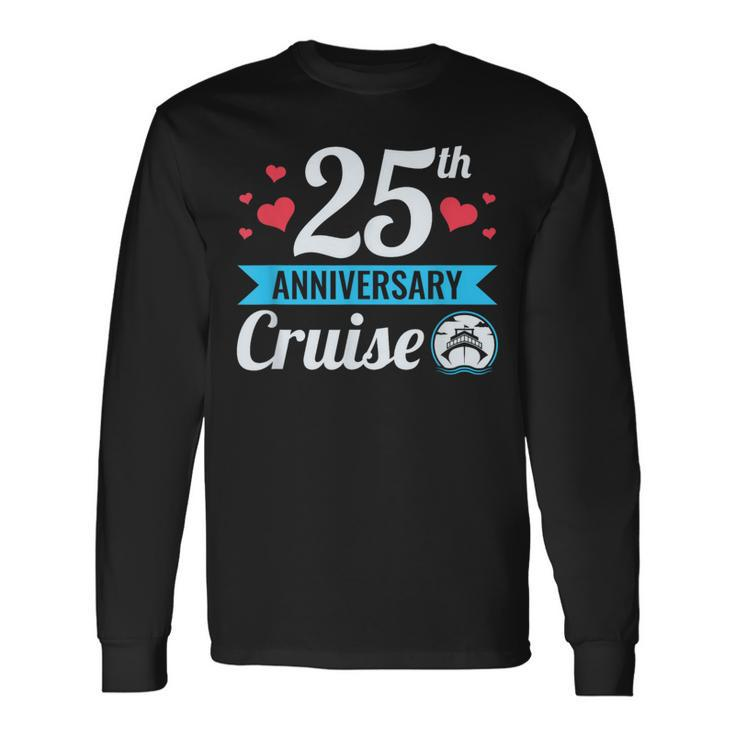25Th Anniversary Cruise His And Hers Matching Couple Long Sleeve T-Shirt