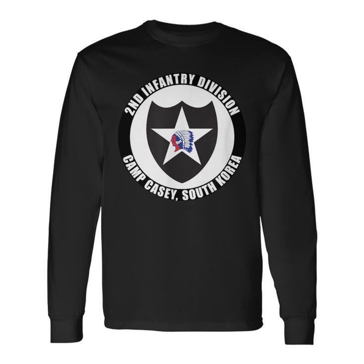 2Nd Infantry Division Camp Casey Korea Emblem Veteran Long Sleeve T-Shirt
