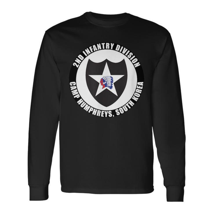 2Nd Infantry Division Camp Humphreys Korea Emblem Veteran Long Sleeve T-Shirt