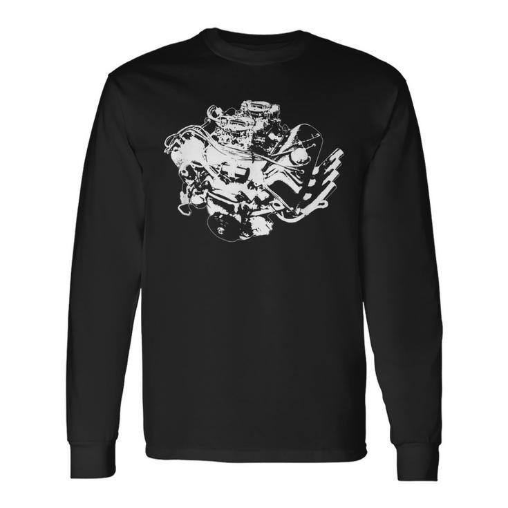 426 Hemi Head Classic Muscle Car Engine Long Sleeve T-Shirt