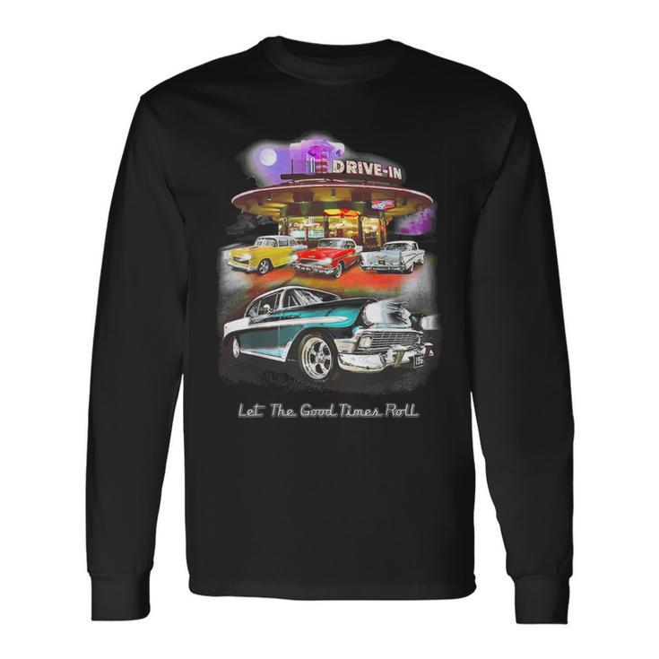 55 57 50 90S Chevys Bel Air Trifive Retro Classic Car Long Sleeve T-Shirt Gifts ideas