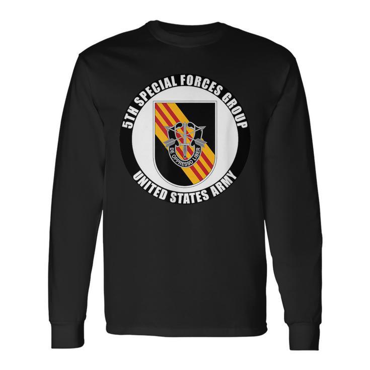 5Th Special Forces Group United States Army Veteran Military Long Sleeve T-Shirt