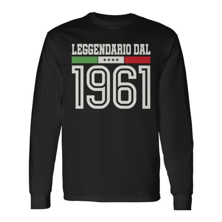 60 Anni Compleanno Nonno Papà Nato1961 Regalo Italiener Langarmshirts Geschenkideen