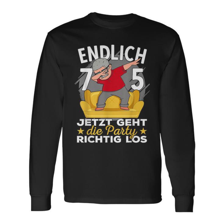 75Th Birthday Man Ich Bin Jetzt 75Th Birthday Grandpa Langarmshirts Geschenkideen