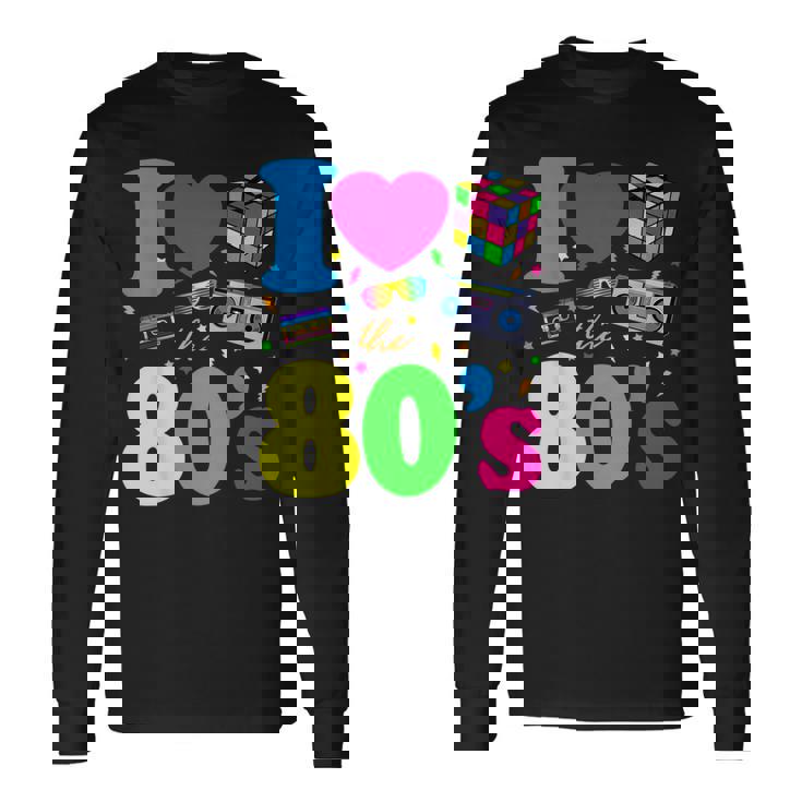 80 Me Encantan Los 80 Intage Retro Camiseta de manga larga