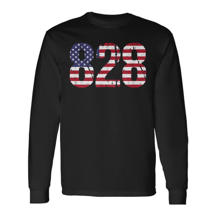 828 North Carolina Area Code Long Sleeve T-Shirt